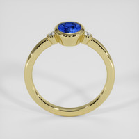 1.03 Ct. Blue Sapphire Ring, 18K Yellow Gold 3