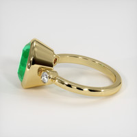 3.87 Ct. Emerald Ring, 18K Yellow Gold 4