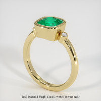 1.65 Ct. Emerald Ring, 18K Yellow Gold 2