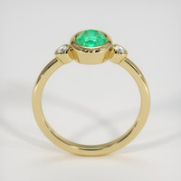 0.80 Ct. Emerald Ring, 18K Yellow Gold 3