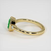 0.80 Ct. Emerald Ring, 18K Yellow Gold 4