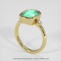 3.06 Ct. Emerald Ring, 18K Yellow Gold 2