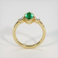 1.00 Ct. Emerald Ring, 18K Yellow Gold 3