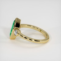 1.00 Ct. Emerald Ring, 18K Yellow Gold 4