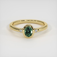 0.65 Ct. Gemstone Ring, 18K Yellow Gold 1