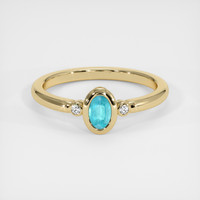 0.31 Ct. Gemstone Ring, 18K Yellow Gold 1