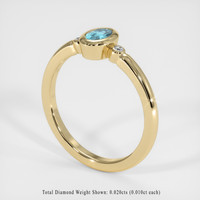 0.31 Ct. Gemstone Ring, 18K Yellow Gold 2
