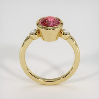 2.82 Ct. Padparadscha Sapphire Ring, 18K Yellow Gold 3