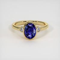 3.08 Ct. Sapphire Ring, 18K Yellow Gold 1