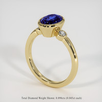 3.08 Ct. Sapphire Ring, 18K Yellow Gold 2