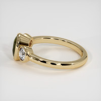 2.06 Ct. Green Sapphire Ring, 18K Yellow Gold 4