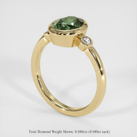 2.05 Ct. Sapphire Ring, 18K Yellow Gold 2