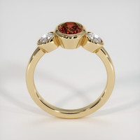 2.24 Ct. Reddish Orange Sapphire Ring, 18K Yellow Gold 3