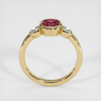 2.09 Ct. Pinkish Brown Sapphire Ring, 18K Yellow Gold 3
