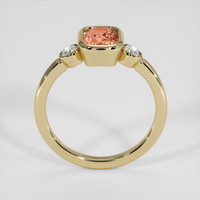 1.55 Ct. Padparadscha Sapphire Ring, 18K Yellow Gold 3