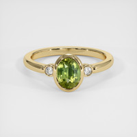 2.02 Ct. Sapphire Ring, 18K Yellow Gold 1