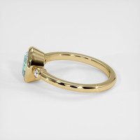 1.79 Ct. Bluish Green Sapphire Ring, 18K Yellow Gold 4