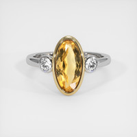 2.92 Ct. Gemstone Ring, 14K Yellow & White 1