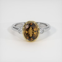 2.82 Ct. Gemstone Ring, 14K Yellow & White 1