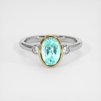 1.82 Ct. Gemstone Ring, 14K Yellow & White 1