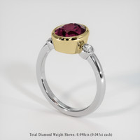 2.83 Ct. Gemstone Ring, 14K Yellow & White 2