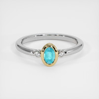 0.31 Ct. Gemstone Ring, 14K Yellow & White 1