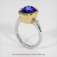 6.65 Ct. Gemstone Ring, 14K Yellow & White 2