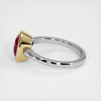 2.92 Ct. Ruby Ring, 14K Yellow & White 4