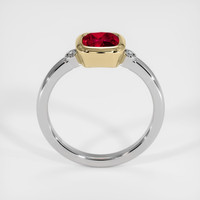 1.12 Ct. Ruby Ring, 14K Yellow & White 3