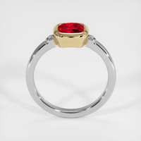 1.11 Ct. Ruby Ring, 14K Yellow & White 3