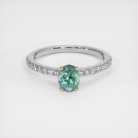 1.20 Ct. Gemstone Ring, 18K Yellow & White 1