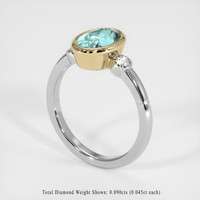 1.82 Ct. Gemstone Ring, 18K Yellow & White 2