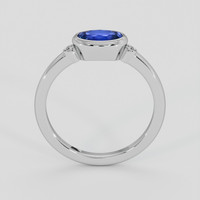 0.75 Ct. Blue Sapphire Ring, Platinum 950 3