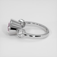 5.41 Ct. Pinkish Purple Kunzite Ring, Platinum 950 4