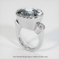 18.94 Ct. Gemstone Ring, Platinum 950 2