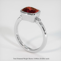 2.94 Ct. Gemstone Ring, Platinum 950 2