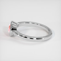 1.09 Ct. Padparadscha Sapphire Ring, Platinum 950 4