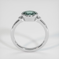 1.40 Ct. Bluish Green Sapphire Ring, Platinum 950 3