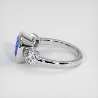 4.02 Ct. Blue Sapphire Ring, Platinum 950 4