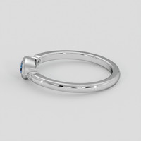 0.42 Ct. Greenish Blue Sapphire Ring, Platinum 950 4
