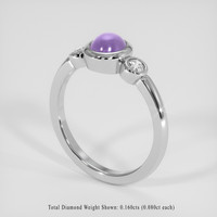 1.19 Ct. Purple Sapphire Ring, Platinum 950 2