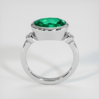 3.17 Ct. Emerald Ring, Platinum 950 3