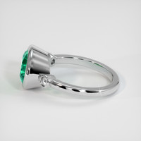 3.17 Ct. Emerald Ring, Platinum 950 4