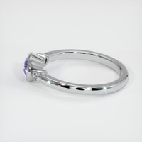 0.86 Ct. Purple Sapphire Ring, Platinum 950 4