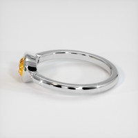 1.03 Ct. Orange Sapphire Ring, Platinum 950 4