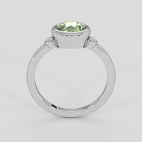 1.57 Ct. Yellowish Green Sapphire Ring, Platinum 950 3