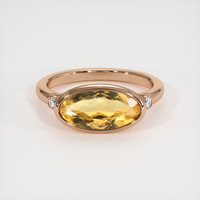 2.92 Ct. Gemstone Ring, 14K Rose Gold 1