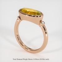 2.92 Ct. Gemstone Ring, 14K Rose Gold 2