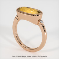 3.64 Ct. Gemstone Ring, 14K Rose Gold 2