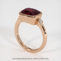3.89 Ct. Gemstone Ring, 14K Rose Gold 2